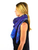 Blue and Purple Brush Stroke Women's Scarf