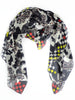 Moo Moo Cow Print Silk Scarf