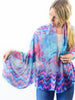 Tie Dye Flower Printed Scarf