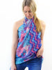 Tie Dye Flower Printed Scarf