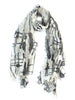 Inkblot Watercolor Silk Fashion Scarf