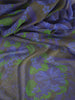 Abstract Flowers With Chevron Border Silk Scarf