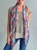 Colorful Aztec Print Silk Scarf