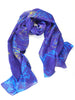 Blue and Purple Brush Stroke Women's Scarf