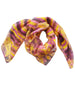 Flowers and Stripes Fashion Scarf
